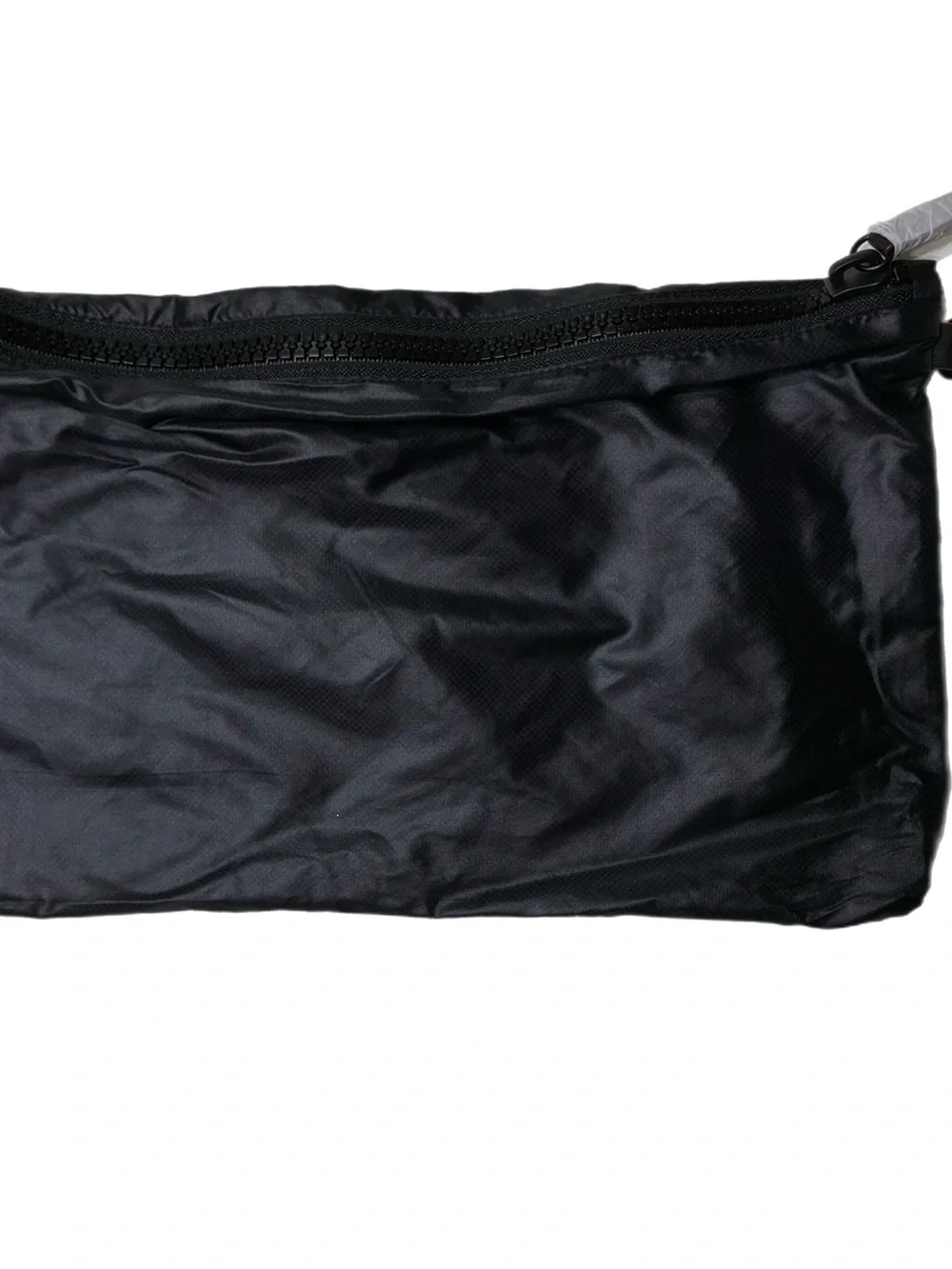 MZ Wallace Black Nylon Cosmetic Pouch with Leather Logo Patch NWOT